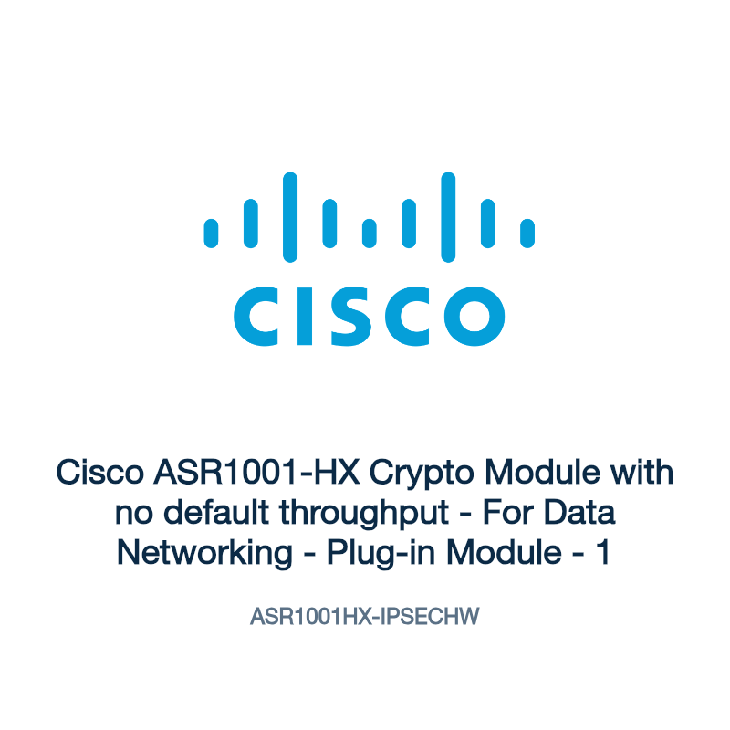 ASR1001HX-IPSECHW: Cisco ASR1001-HX Crypto Module with no default throughput