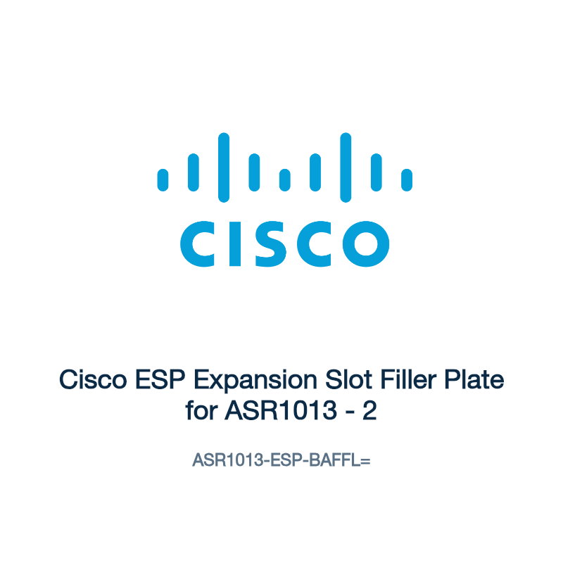 ASR1013-ESP-BAFFL=: Cisco ESP Expansion Slot Filler Plate for ASR1013