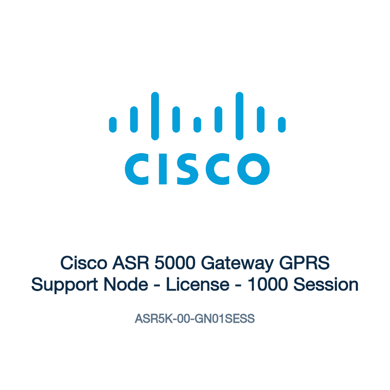 ASR5K-00-GN01SESS: Cisco ASR 5000 Gateway GPRS Support Node