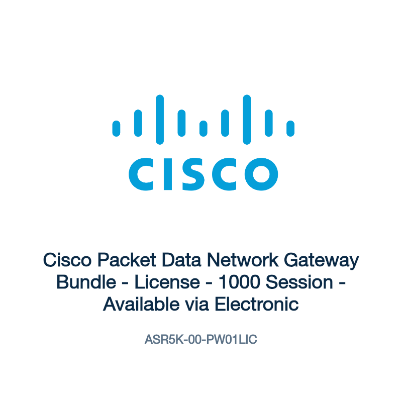 ASR5K-00-PW01LIC: Cisco Packet Data Network Gateway Bundle