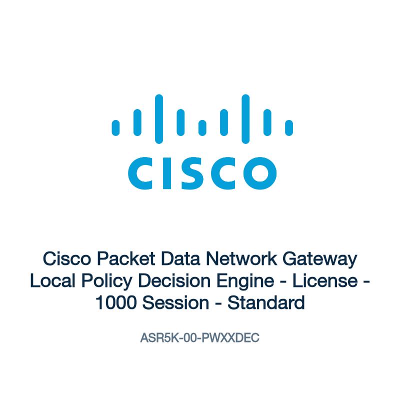 ASR5K-00-PWXXDEC: Cisco Packet Data Network Gateway Local Policy Decision Engine