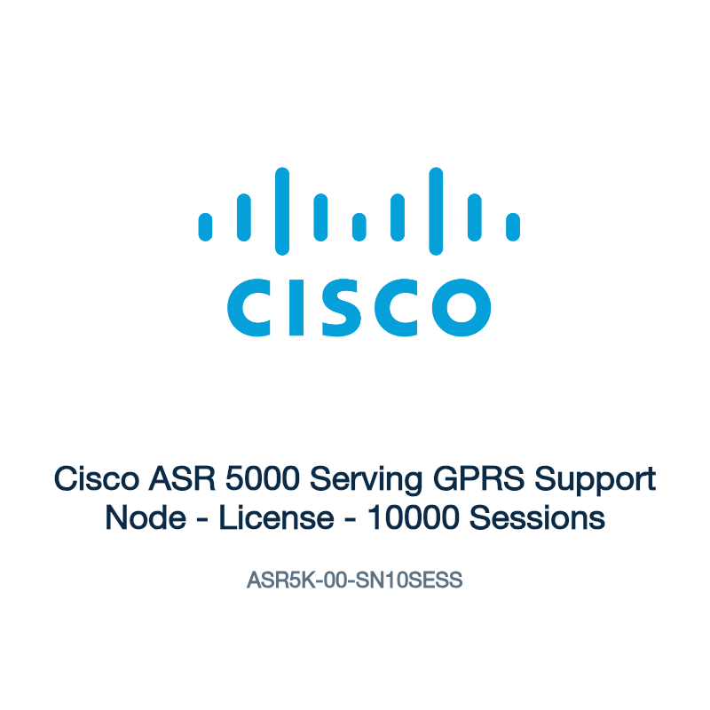 ASR5K-00-SN10SESS: Cisco ASR 5000 Serving GPRS Support Node