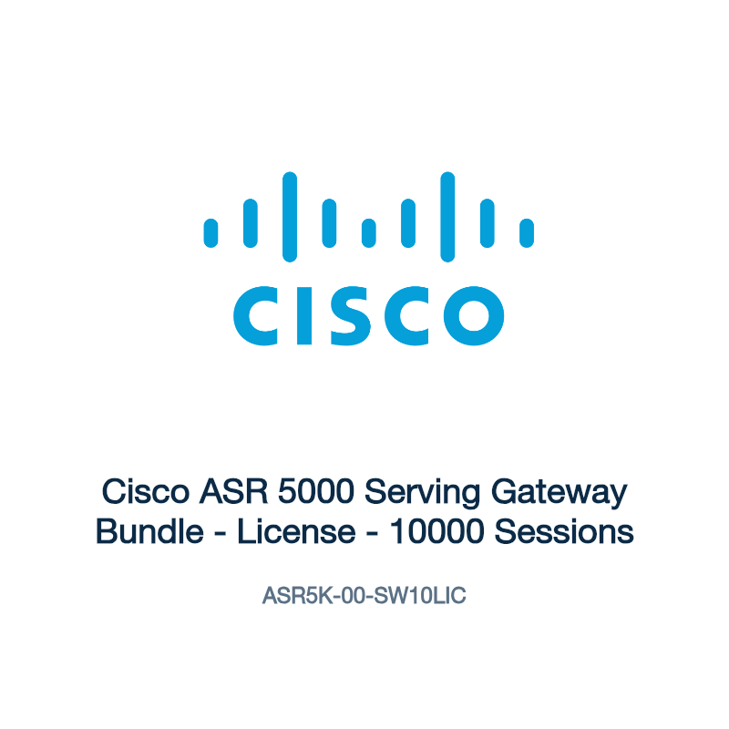ASR5K-00-SW10LIC: Cisco ASR 5000 Serving Gateway Bundle
