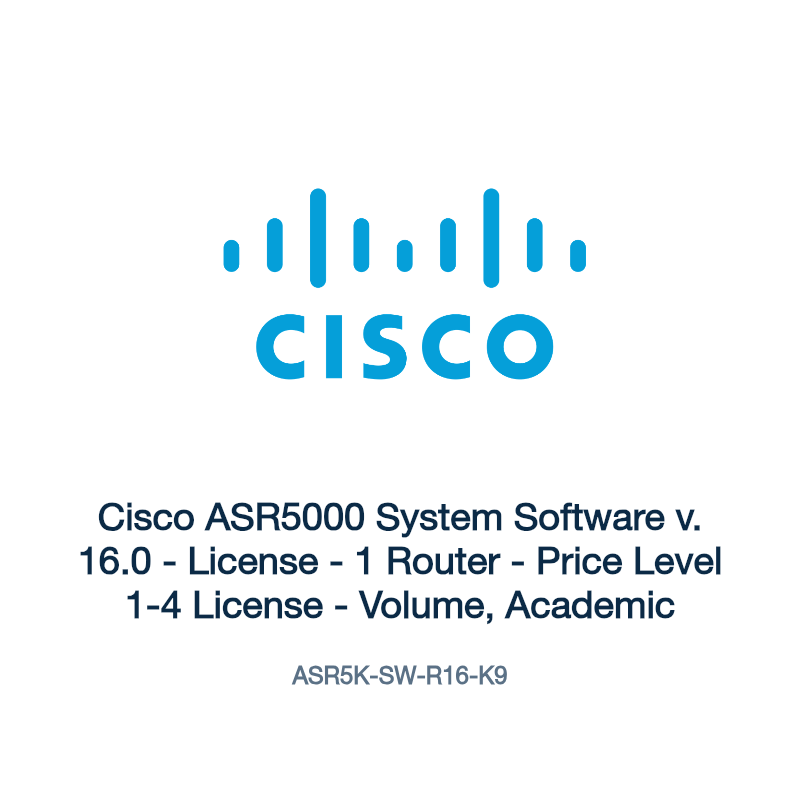 ASR5K-SW-R16-K9: Cisco ASR5000 System Software v. 16.0