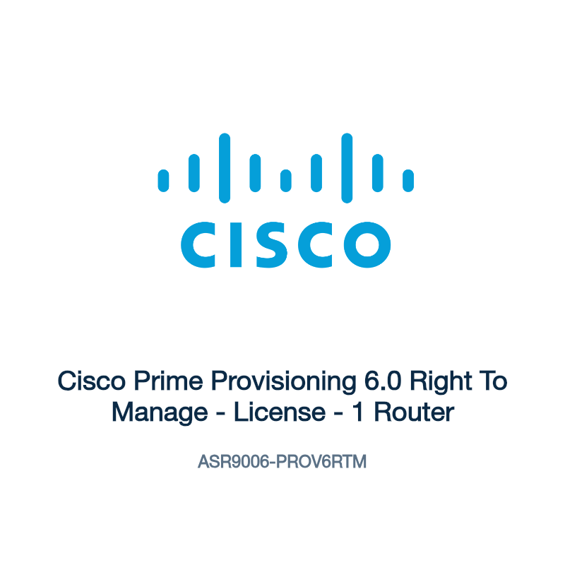 ASR9006-PROV6RTM: Cisco Prime Provisioning 6.0 Right To Manage