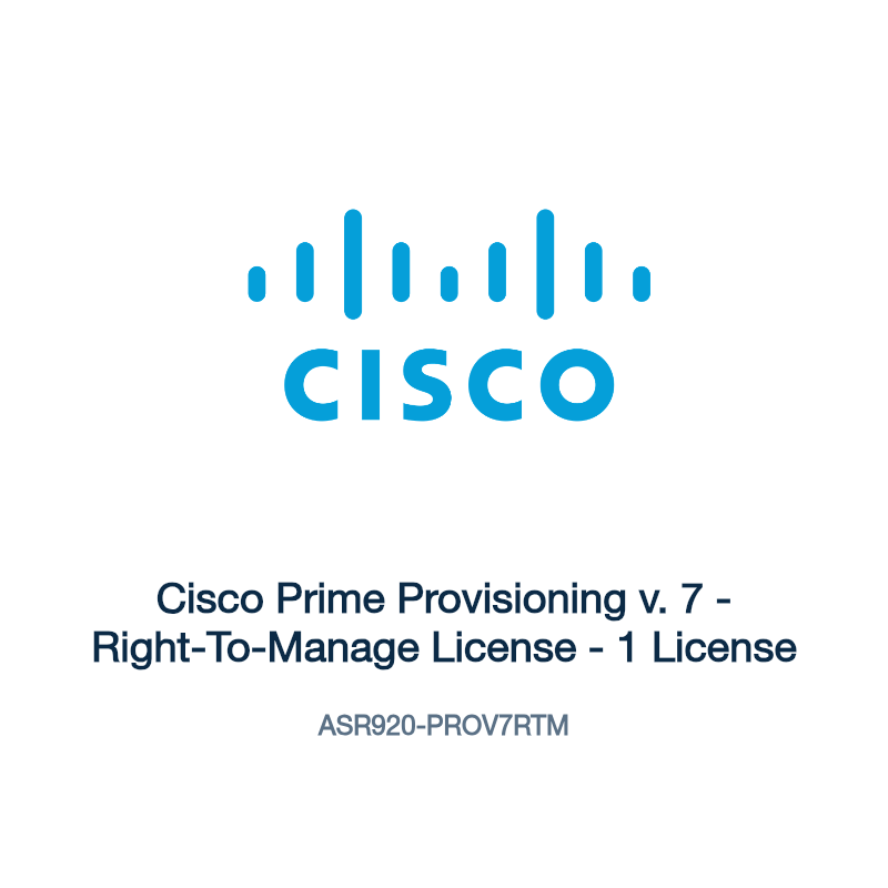 ASR920-PROV7RTM: Cisco Prime Provisioning v. 7