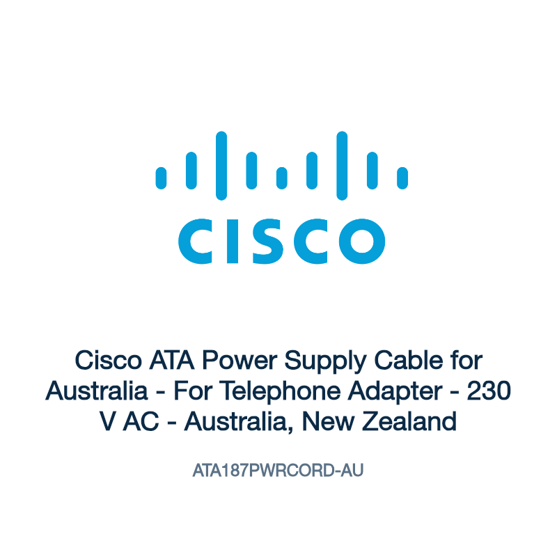 ATA187PWRCORD-AU: Cisco ATA Power Supply Cable for Australia