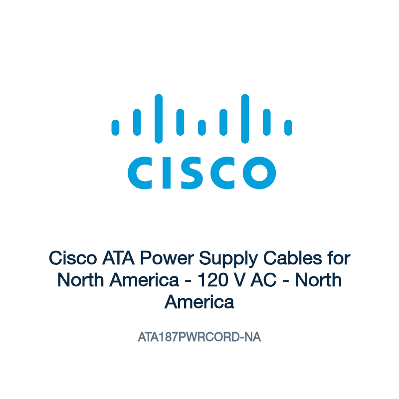 ATA187PWRCORD-NA: Cisco ATA Power Supply Cables for North America