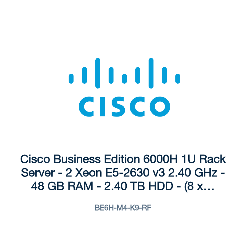 BE6H-M4-K9-RF: Cisco Business Edition 6000H 1U Rack Server