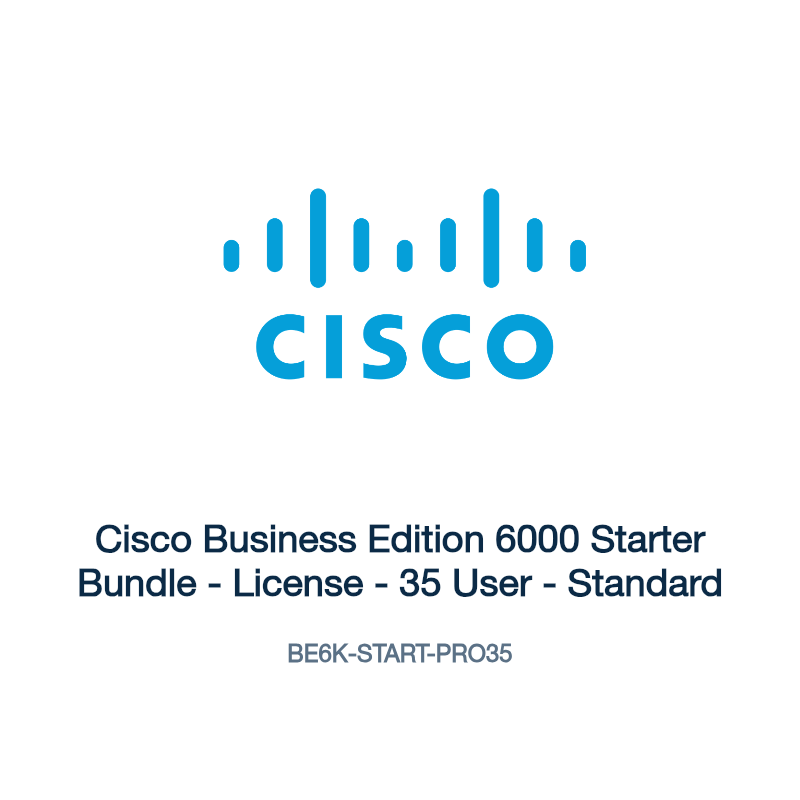BE6K-START-PRO35: Cisco Business Edition 6000 Starter Bundle
