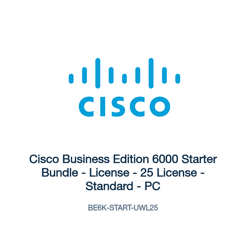 BE6K-START-UWL25: Cisco Business Edition 6000 Starter Bundle
