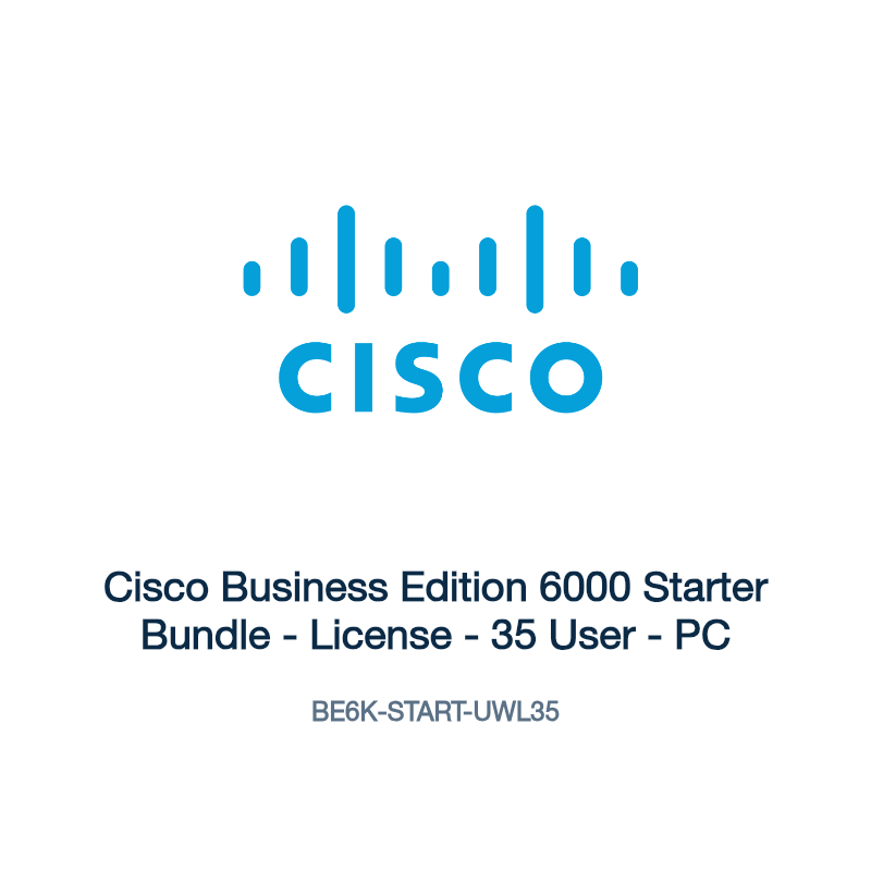 BE6K-START-UWL35: Cisco Business Edition 6000 Starter Bundle