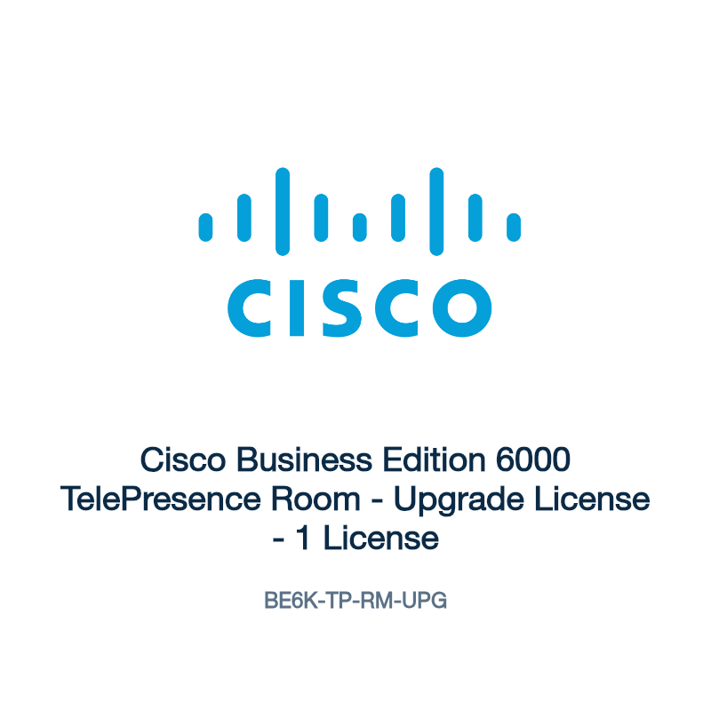 BE6K-TP-RM-UPG: Cisco Business Edition 6000 TelePresence Room