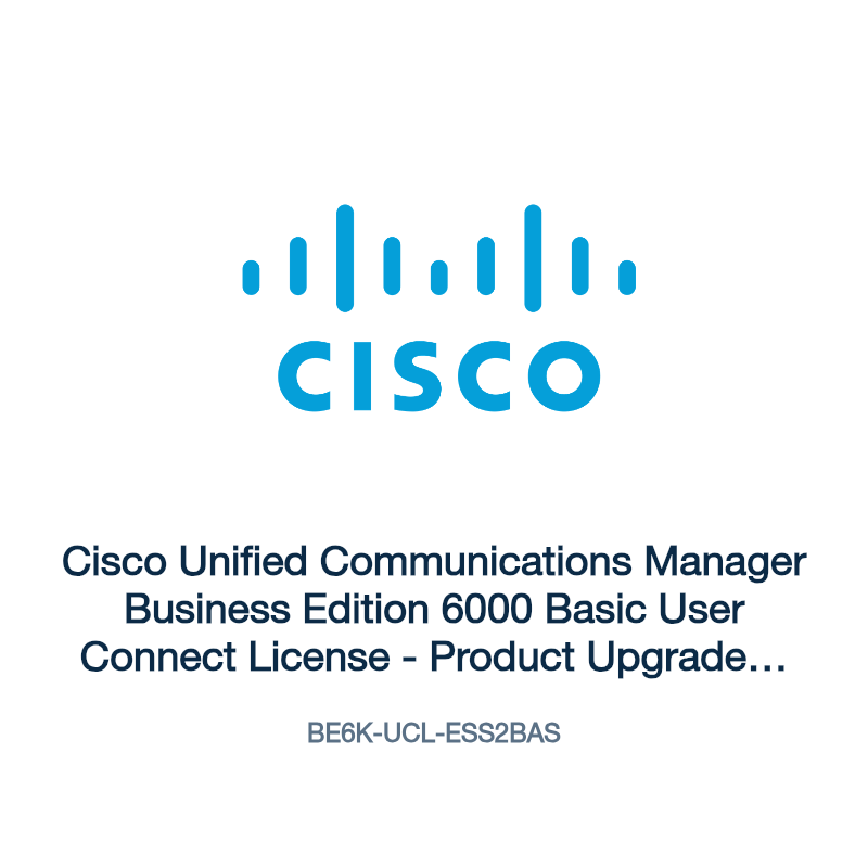 BE6K-UCL-ESS2BAS: Cisco Unified Communications Manager Business Edition 6000 Basic User