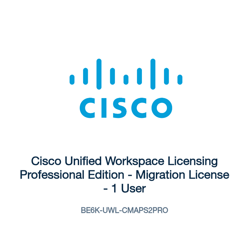 BE6K-UWL-CMAPS2PRO: Cisco Unified Workspace Licensing Professional Edition