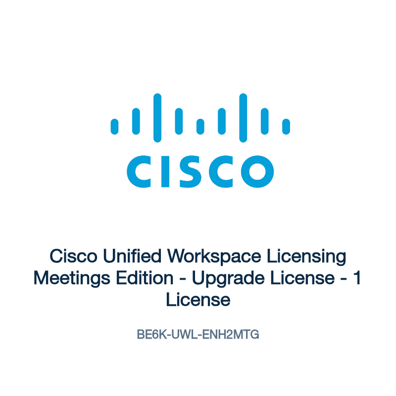 BE6K-UWL-ENH2MTG: Cisco Unified Workspace Licensing Meetings Edition