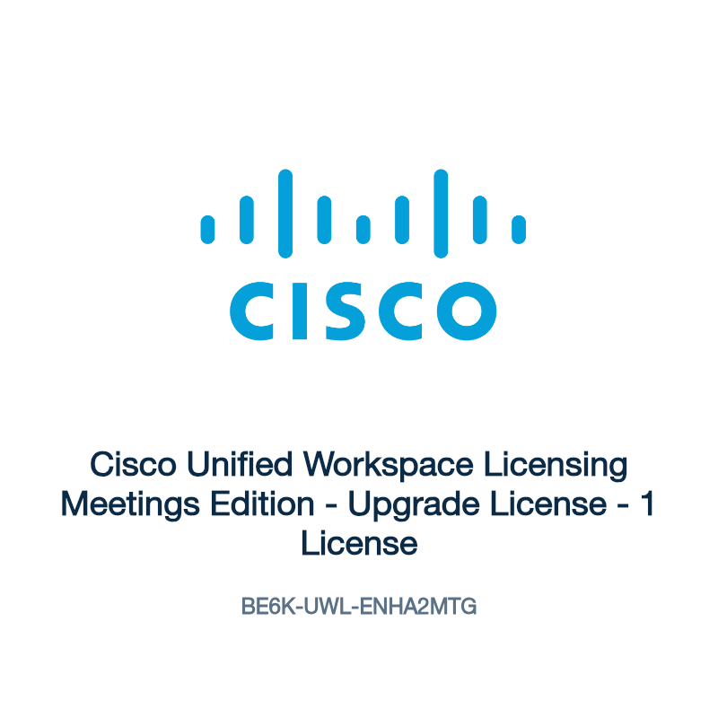 BE6K-UWL-ENHA2MTG: Cisco Unified Workspace Licensing Meetings Edition