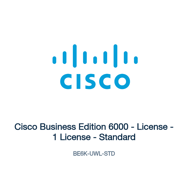 BE6K-UWL-STD: Cisco Business Edition 6000