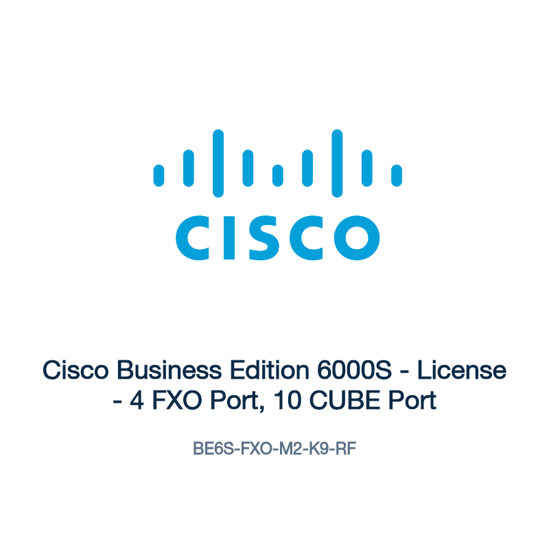 BE6S-FXO-M2-K9-RF: Cisco Business Edition 6000S