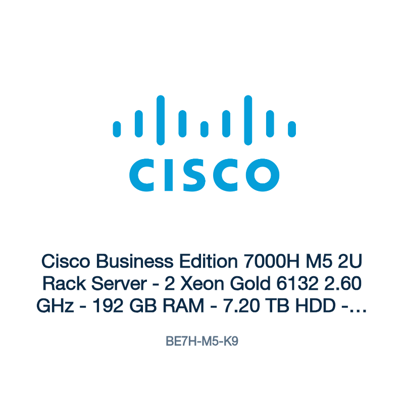 BE7H-M5-K9: Cisco Business Edition 7000H M5 2U Rack Server