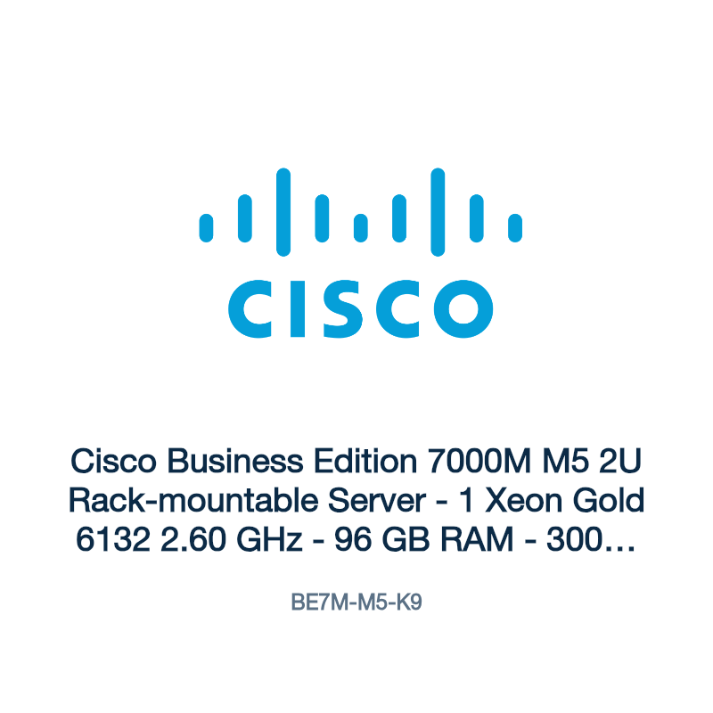 BE7M-M5-K9: Cisco Business Edition 7000M M5 2U Rack-mountable Server