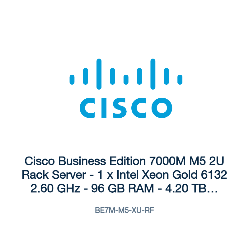BE7M-M5-XU-RF: Cisco Business Edition 7000M M5 2U Rack Server