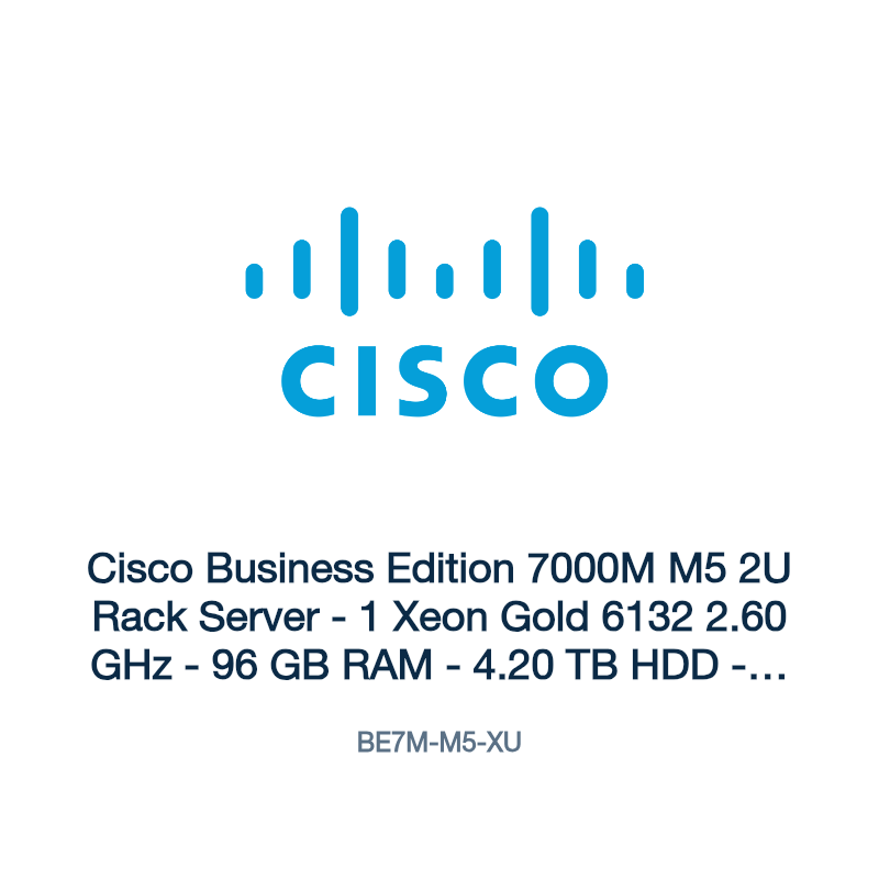 BE7M-M5-XU: Cisco Business Edition 7000M M5 2U Rack Server