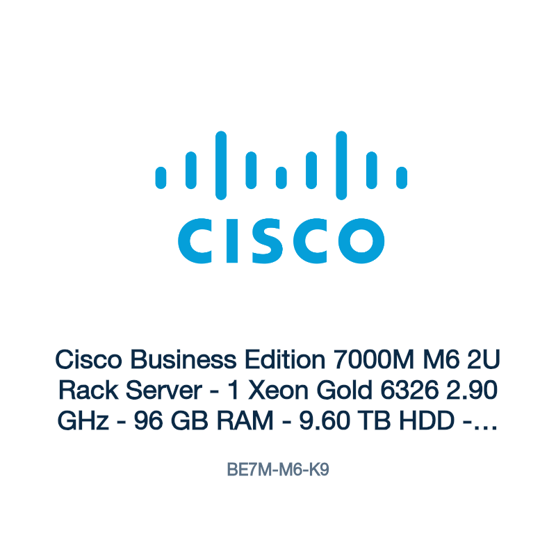 BE7M-M6-K9: Cisco Business Edition 7000M M6 2U Rack Server