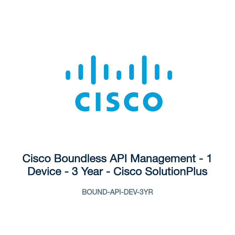 BOUND-API-DEV-3YR: Cisco Boundless API Management