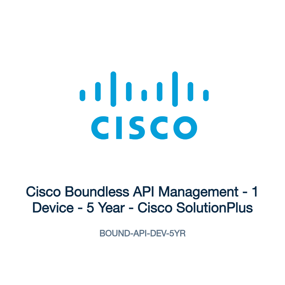 BOUND-API-DEV-5YR: Cisco Boundless API Management