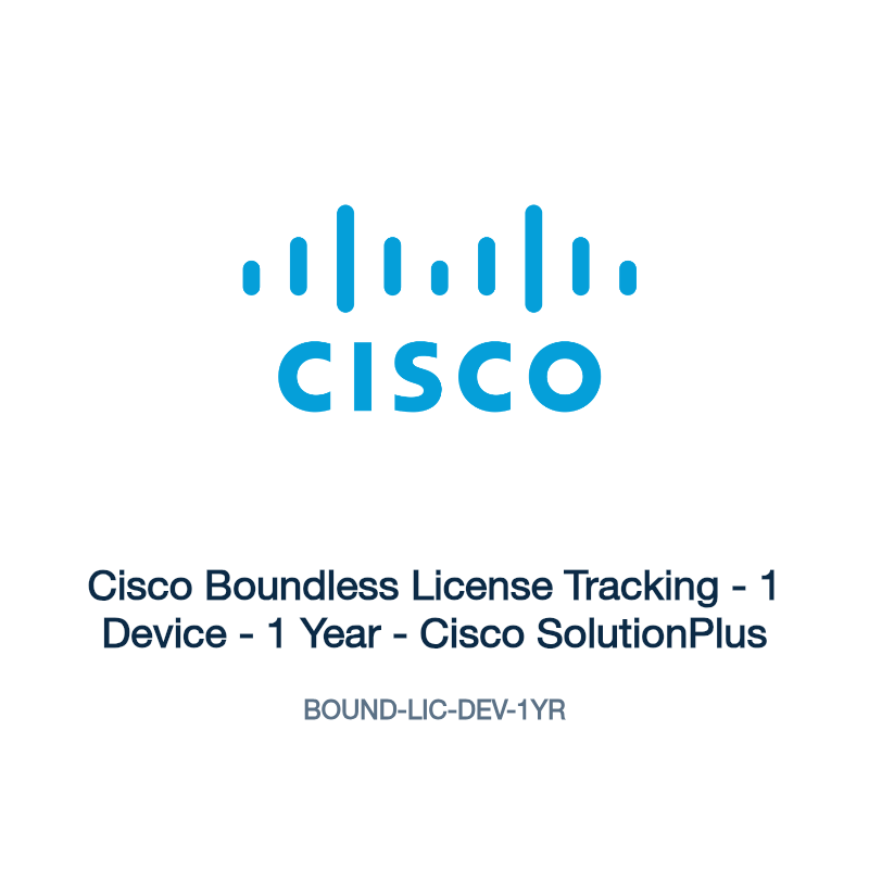 BOUND-LIC-DEV-1YR: Cisco Boundless License Tracking