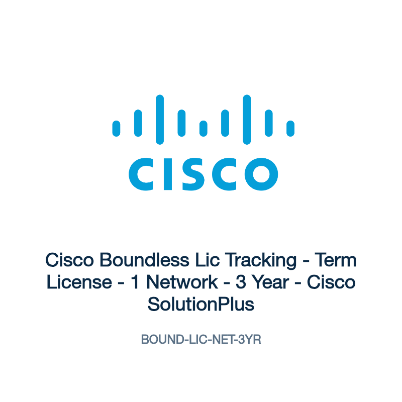 BOUND-LIC-NET-3YR: Cisco Boundless Lic Tracking