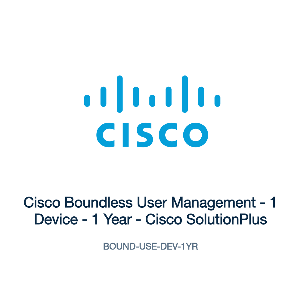 BOUND-USE-DEV-1YR: Cisco Boundless User Management