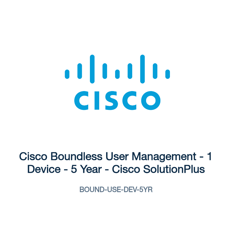 BOUND-USE-DEV-5YR: Cisco Boundless User Management