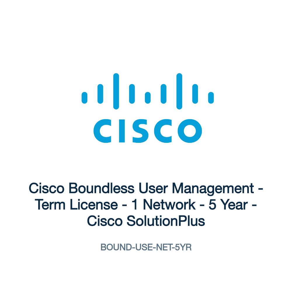 BOUND-USE-NET-5YR: Cisco Boundless User Management