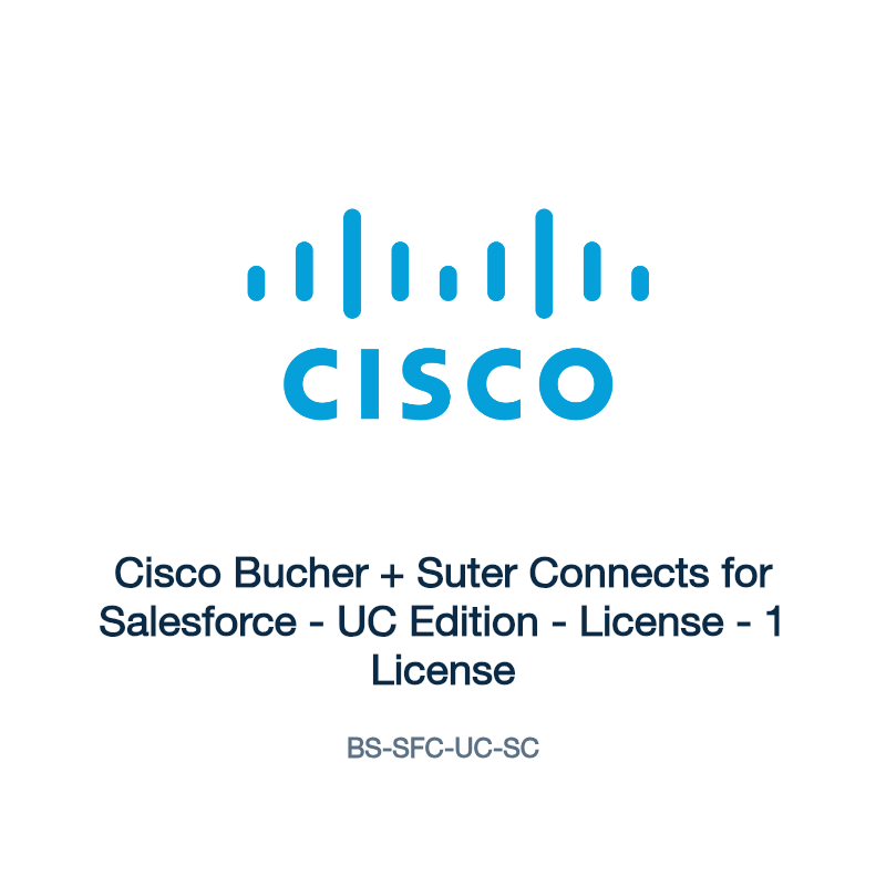 BS-SFC-UC-SC: Cisco Bucher + Suter Connects for Salesforce