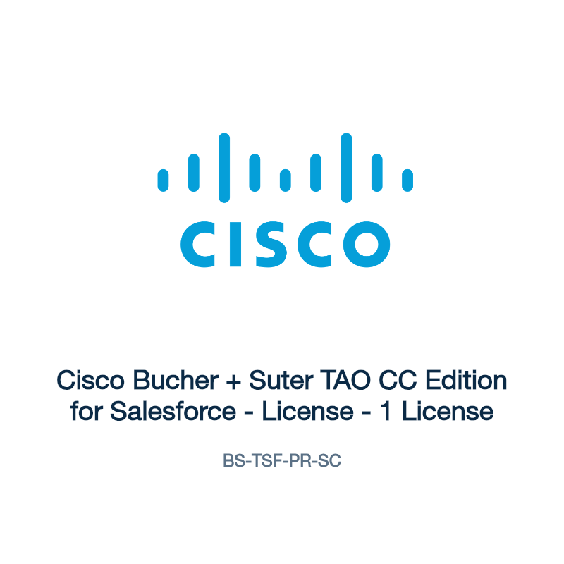 BS-TSF-PR-SC: Cisco Bucher + Suter TAO CC Edition for Salesforce