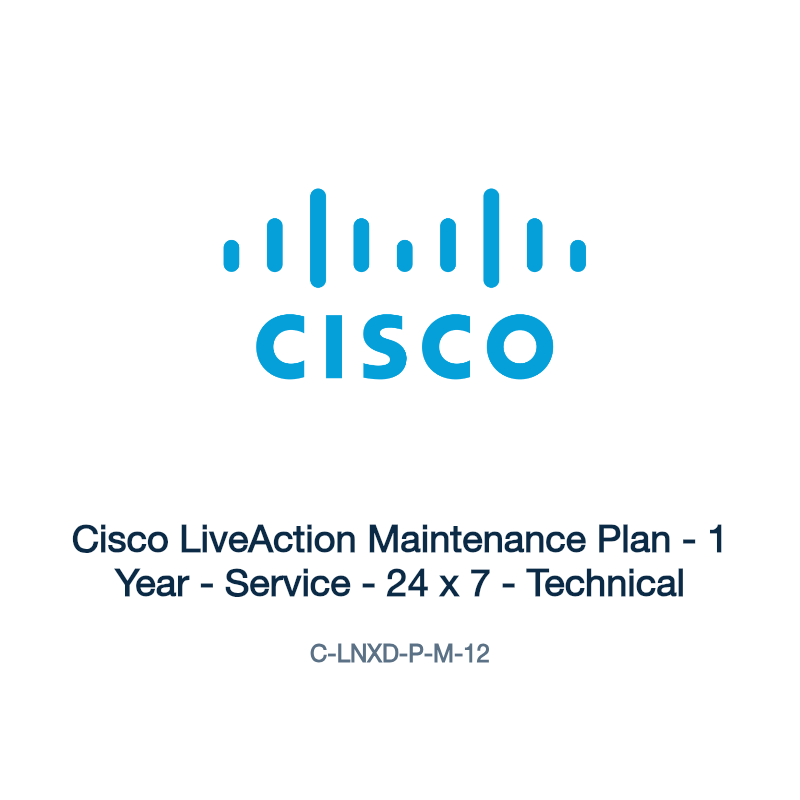 C-LNXD-P-M-12: Cisco LiveAction Maintenance Plan