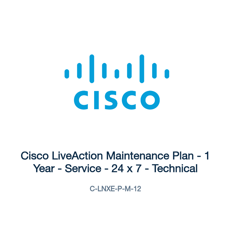 C-LNXE-P-M-12: Cisco LiveAction Maintenance Plan