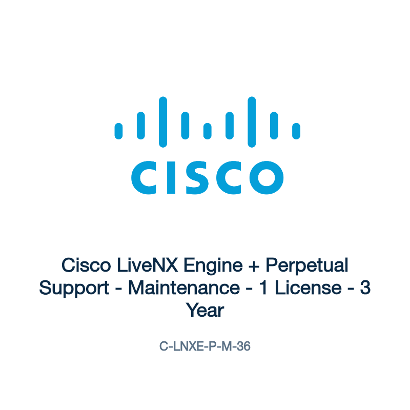 C-LNXE-P-M-36: Cisco LiveNX Engine + Perpetual Support