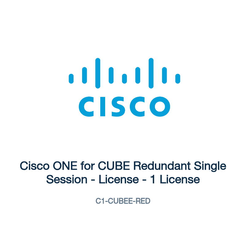 C1-CUBEE-RED: Cisco ONE for CUBE Redundant Single Session