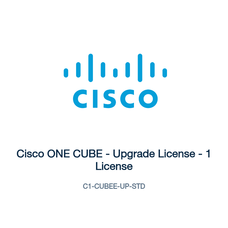 C1-CUBEE-UP-STD: Cisco ONE CUBE - Upgrade License - 1 License