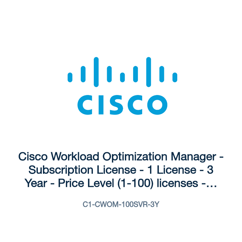 C1-CWOM-100SVR-3Y: Cisco Workload Optimization Manager
