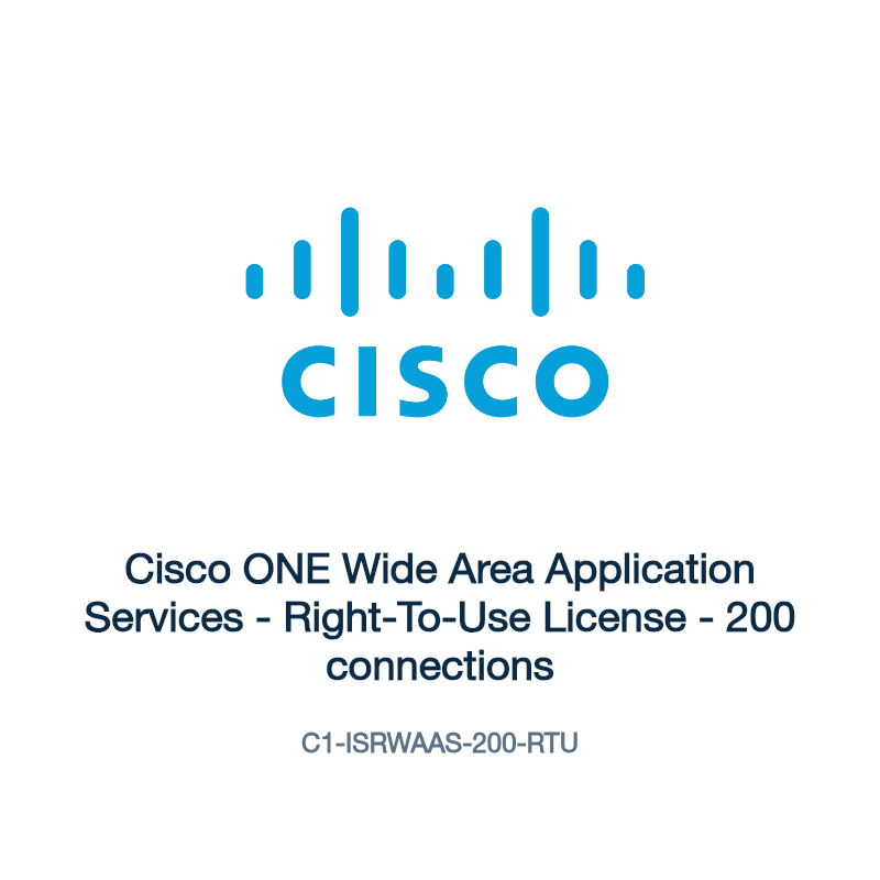 C1-ISRWAAS-200-RTU: Cisco ONE Wide Area Application Services