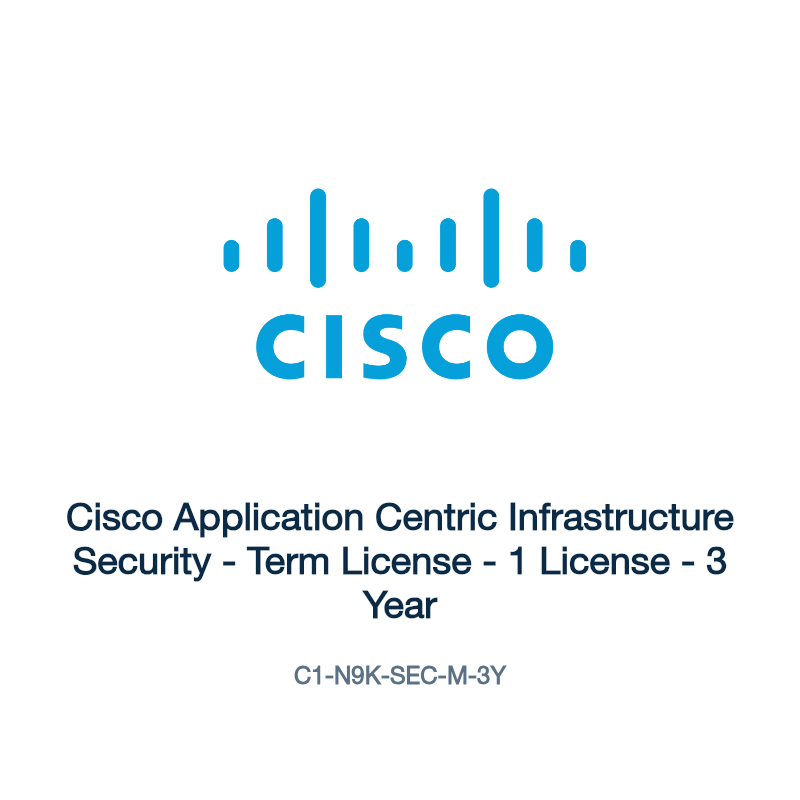 C1-N9K-SEC-M-3Y: Cisco Application Centric Infrastructure Security
