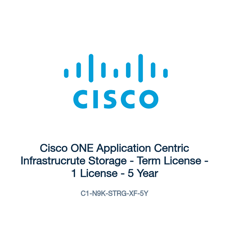C1-N9K-STRG-XF-5Y: Cisco ONE Application Centric Infrastrucrute Storage