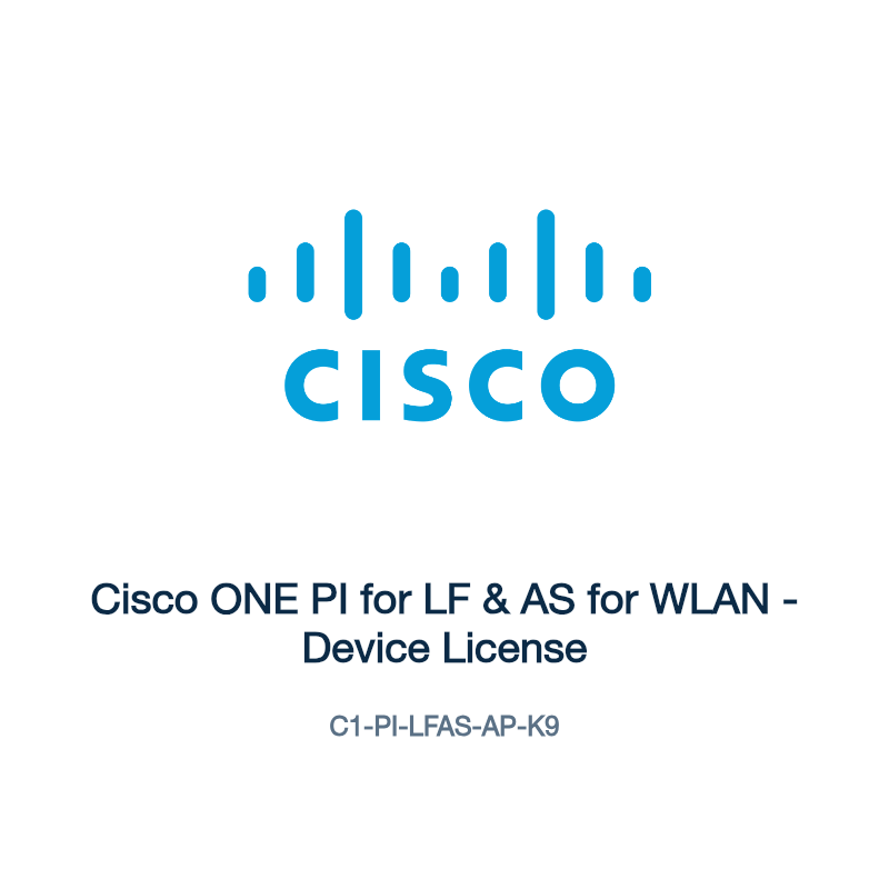 C1-PI-LFAS-AP-K9: Cisco ONE PI for LF & AS for WLAN