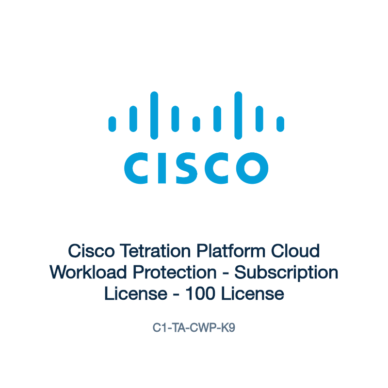 C1-TA-CWP-K9: Cisco Tetration Platform Cloud Workload Protection