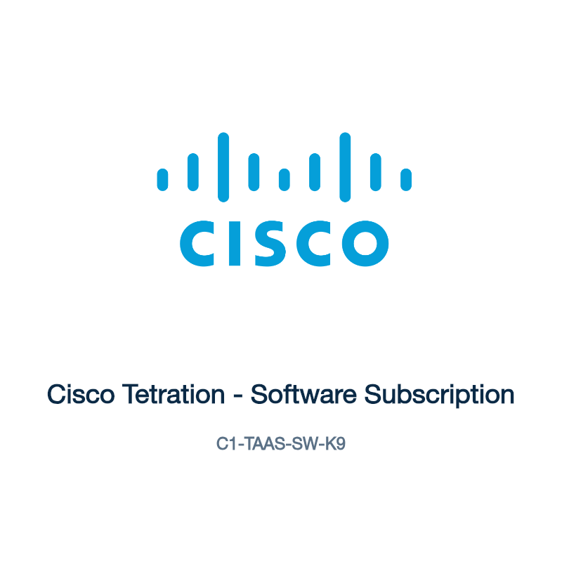 C1-TAAS-SW-K9: Cisco Tetration - Software Subscription