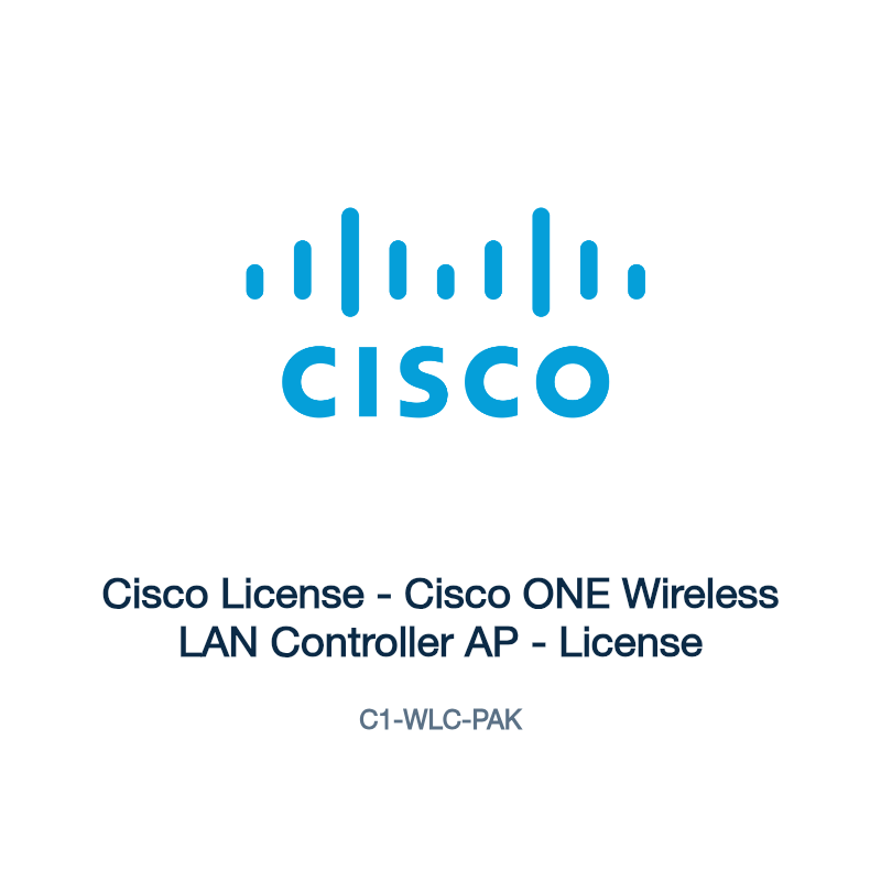 C1-WLC-PAK: Cisco License - Cisco ONE Wireless LAN Controller AP - License